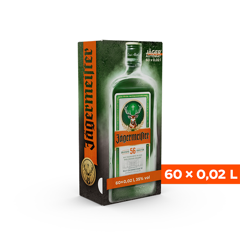 Jägermeister Automat 60x 0,02L 35% Vol.