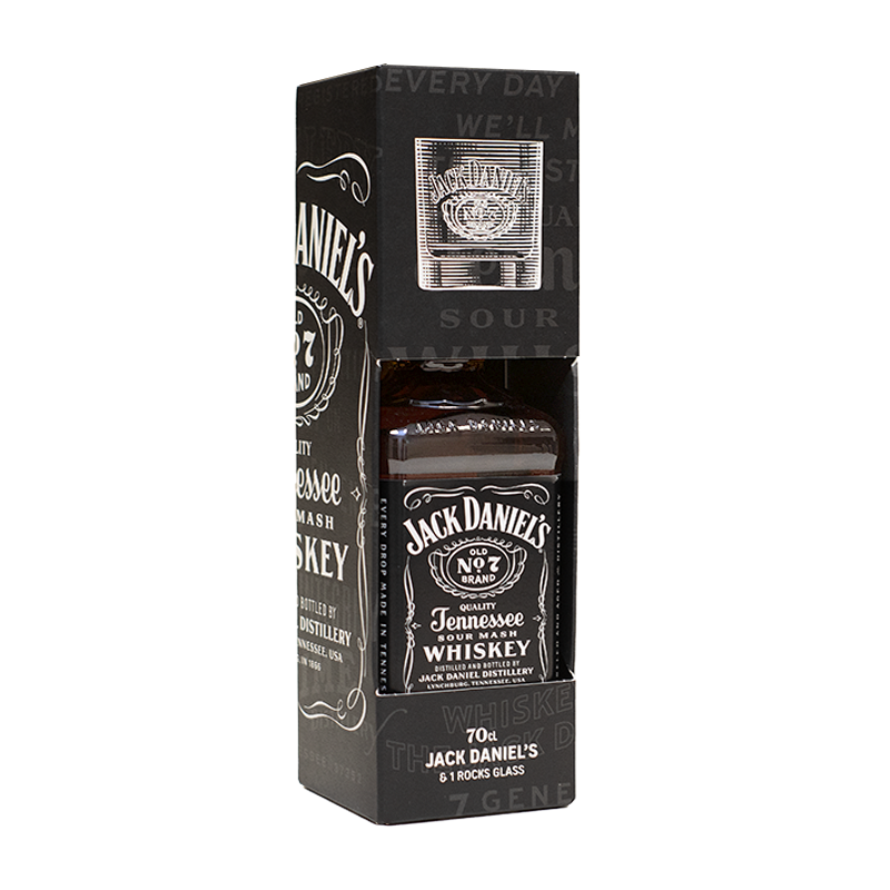 Jack Daniel's Old No. 7 Tennessee Whiskey Geschenkspackung mit Tumbler 40 Vol.%